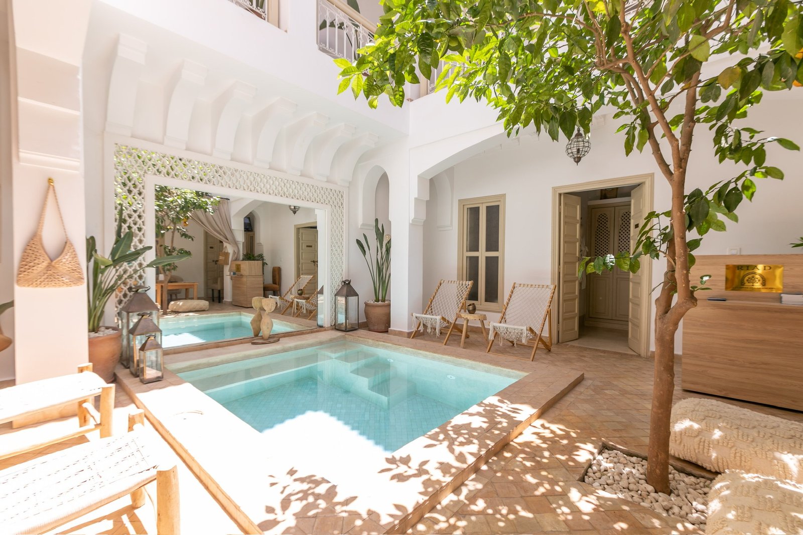 Patio du Riad À L’Ombre des Orangers